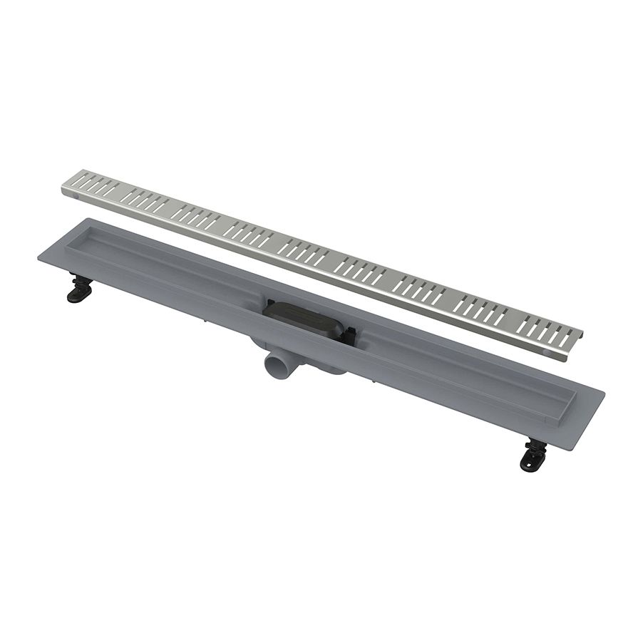 Трап для душа Simple L650мм, пластик, с решеткой из нержавеющей стали, APZ10-650М