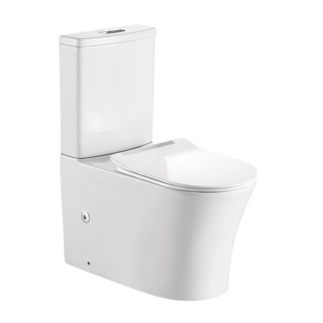 Унитаз напольный VEROSA 105 Торнадо с сиденьем микролифт + бачок 105