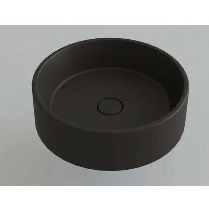 Раковина Rotund 440-08-Qwarin, круглая, искусственный камень, цвет - космос
