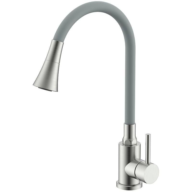 Смеситель для кухни Splenka сатин/серый S201.4307.05