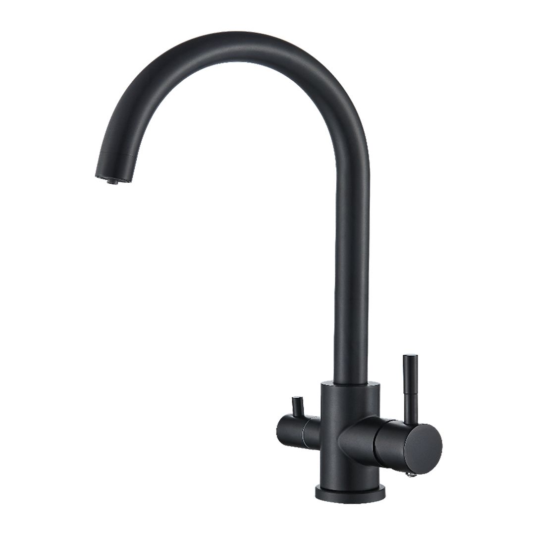 Кухонный смеситель под фильтр, черный матовый ADA103CK-300 La Oute