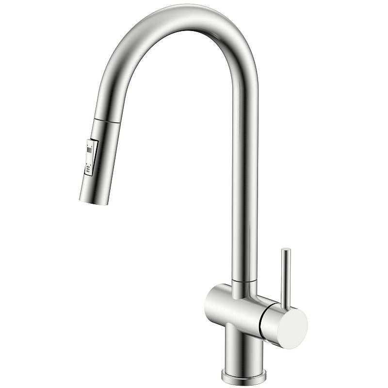 Смеситель для кухни с выдвижным изливом Splenka сатин S204.49.05