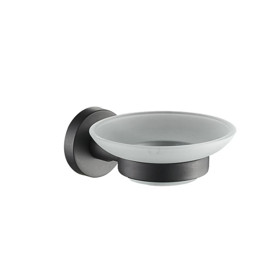 Мыльница стекло Black 20585