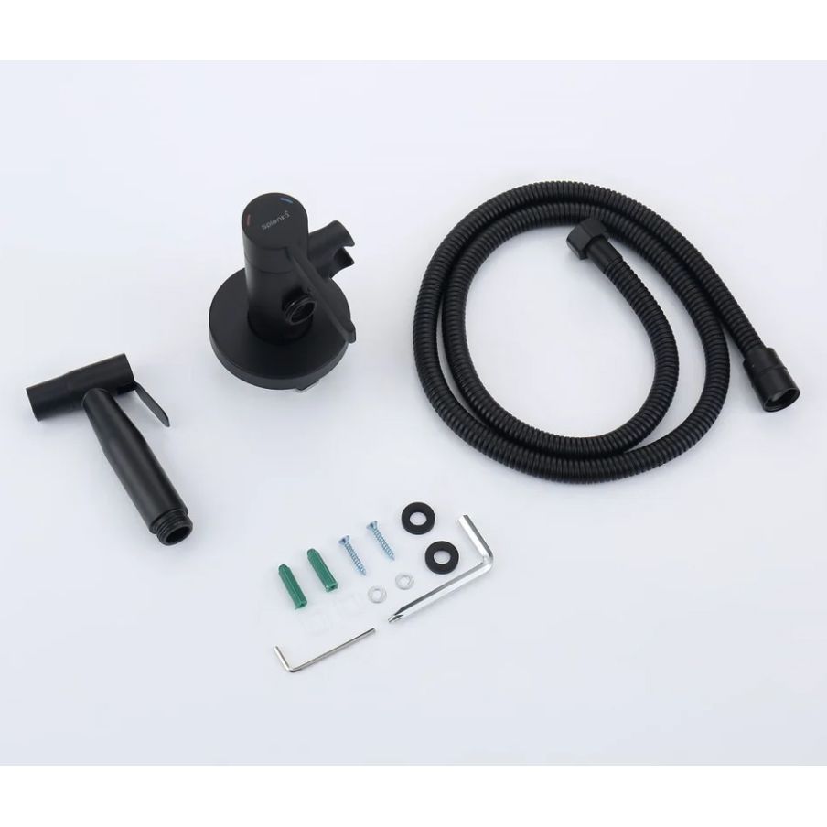 Смеситель с гигиеническим душем встраиваемый Splenka черный S221.52.06