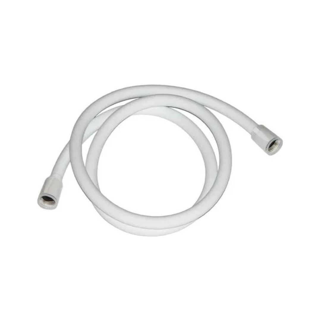 Шланг для душа, белый матовый, силиконовый, 1,2м, Optima Home, IDDIS, OPH12WLi19