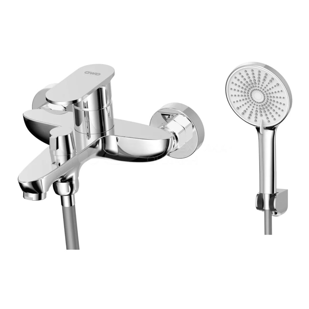 Смеситель AWP Narbus S0214C для ванны с коротким монолитным изливом, хром