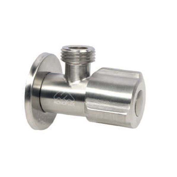 Кран угловой для подключения стиральных/посудомоечных машин 1/2-3/4 (керамическая к.б., нерж) Monofl