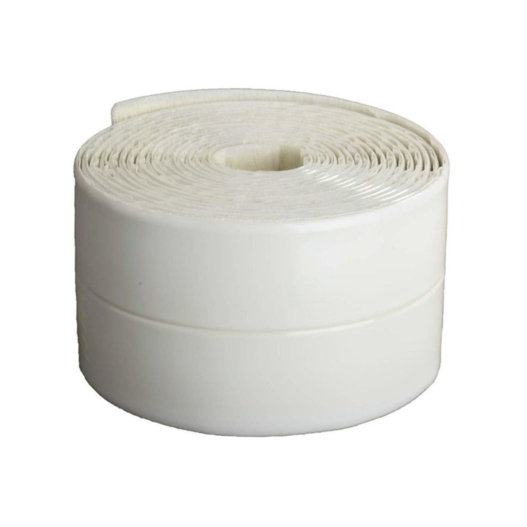 Лента клейкая бордюрная для ванн и раковин 60мм  (30х30мм), 3,35м, белая