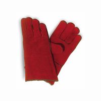 Перчатки-краги Трек с подкладкой красные КЕ1470