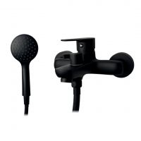 Смеситель для ванны VEROSA SV-06-03-B Чёрный (излив короткий., картридж D35, держатель, шланг, лейка