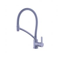 Смеситель для кухни VEROSA SK-19-05-01-G (гибкий излив, серый, картридж D35, гайка), (без подводки) Смеситель для кухни VEROSA SK-19-05-01-G (гибкий излив, серый, картридж D35, гайка), (без подводки)
