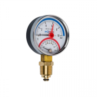 Термоманометр радиальный Экомера (0-10 бара) (0-160), D=63мм, G1/2