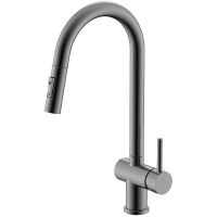 Смеситель для кухни с выдвижным изливом Splenka оружейная сталь (графит) S204.49.09