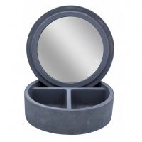 Шкатулка с зеркалом Ridder Cement 2240707, серый