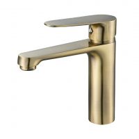 Смеситель для умывальника, матовое золото LEO101Q La Oute