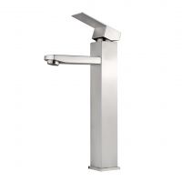 Смеситель для умывальника высокий VEROSA SU-3471 нерж. сталь, картридж 35