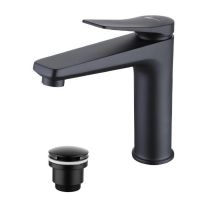 Смеситель для умывальника Lemark Bronx черный LM3737BL