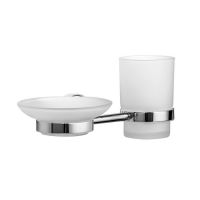 Подстаканник и Мыльница IDDIS Calipso матовое стекло латунь CALMBG0i57