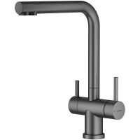 Смеситель для кухни Splenka с подкл. фильтра оружейная сталь (графит) S70.61.09