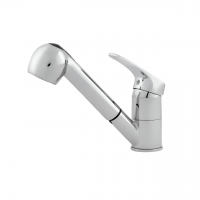 Смеситель для кухни VEROSA SK-13-08 (с выдвижной лейкой 2 режима  хром, картридж D40,шпилька), (без